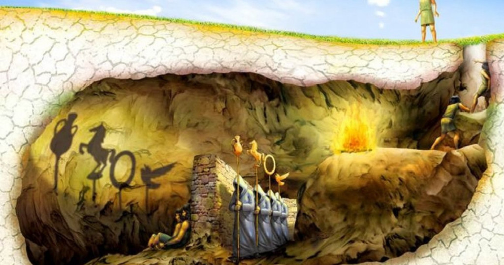 The myth (or allegory) of Plato's cave