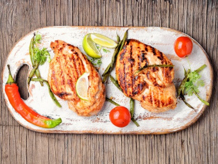 Chicken breast in lime sauce
