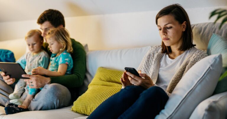 Too Much Phone Time in Front of Kids?